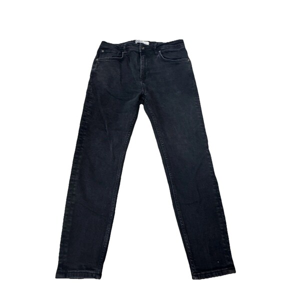 Zara Jeans Mens Size 32 Black Skinny - Picture 1 of 6